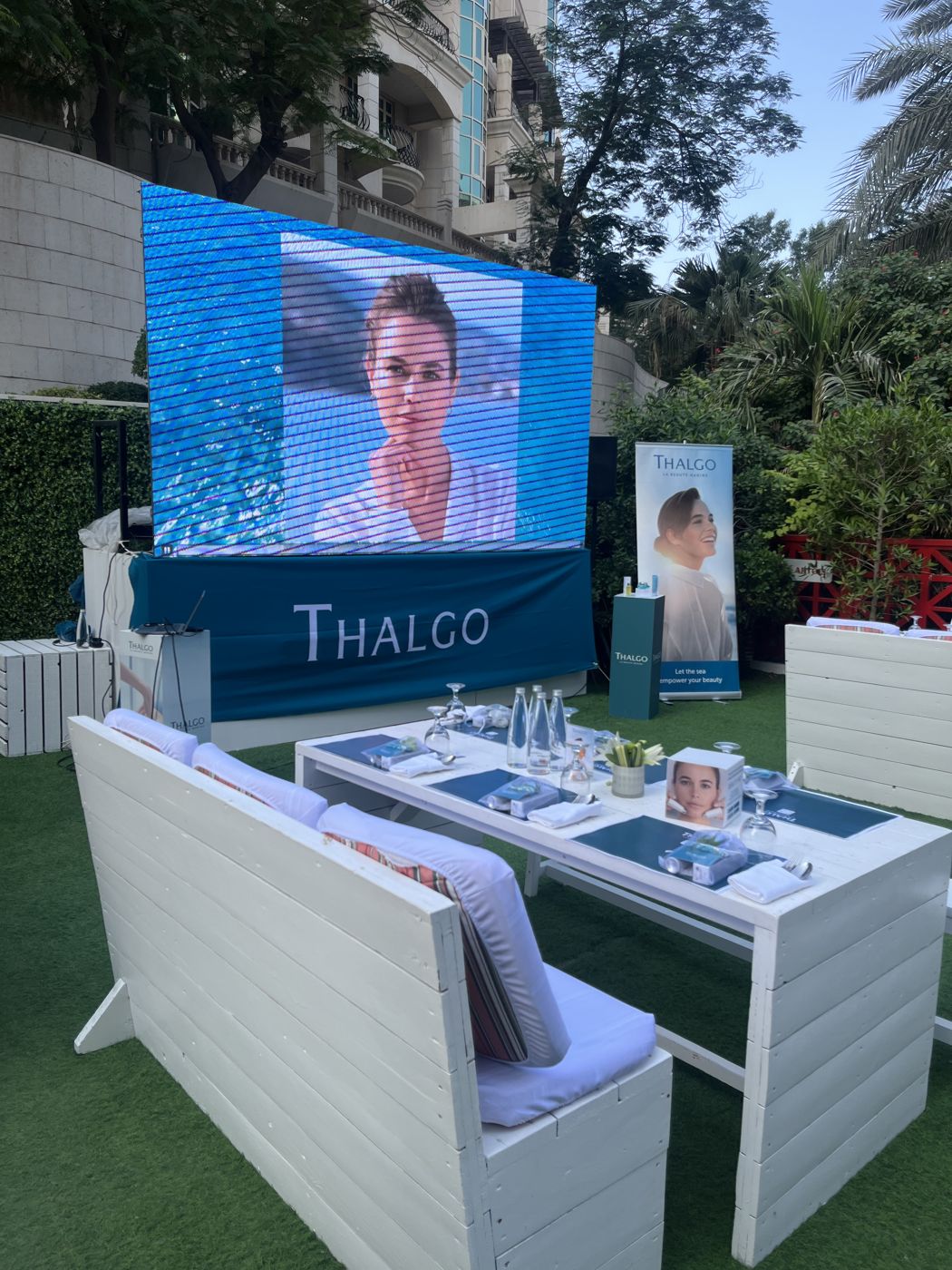 Thalgo outdoor brand event